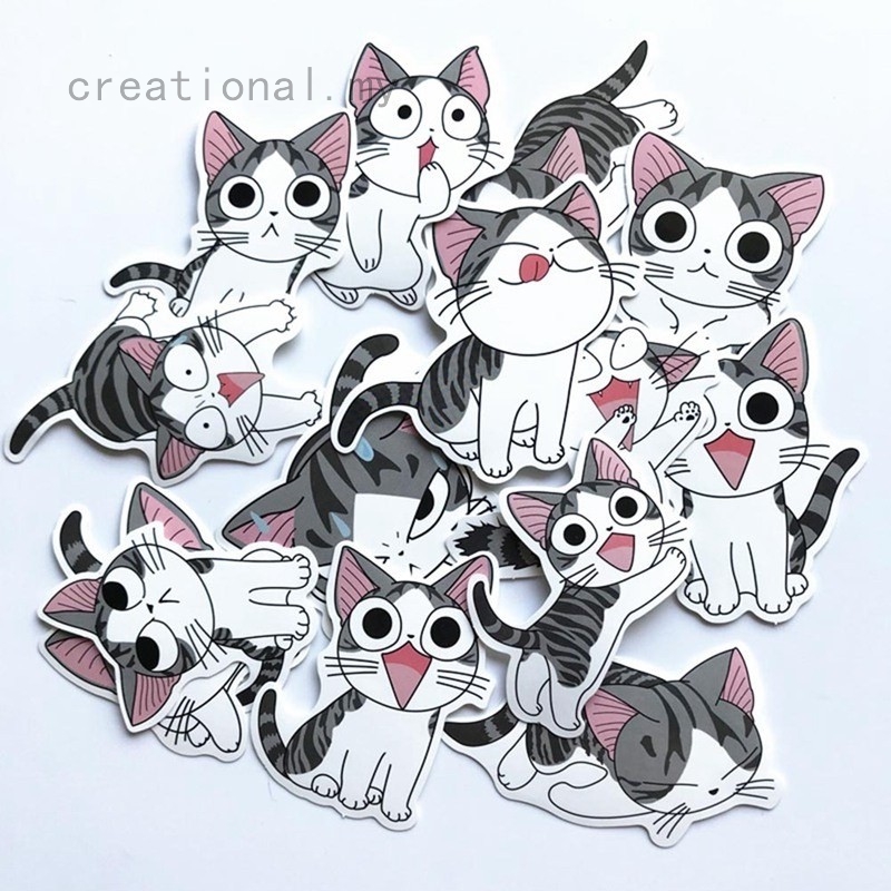 Set 14 / 14 Miếng Dán Trang Trí Ván Trượt / laptop / Vali Độc Đáo