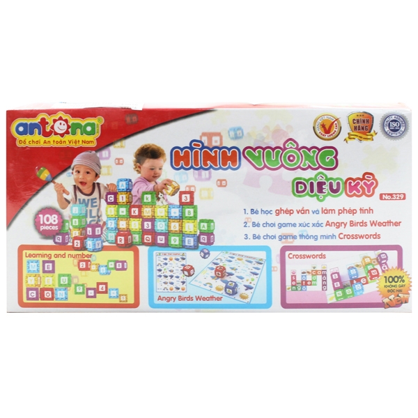 Đồ Chơi Lắp Ráp Hình Vuông Diệu Kì 108