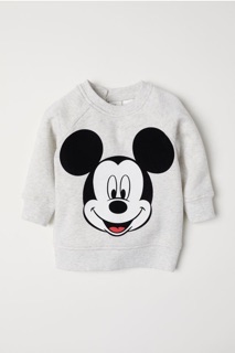 Áo nỉ Mickey H&M sz 4m-4y
