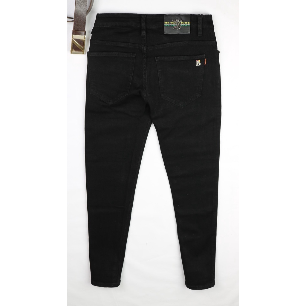 Quần Jean Nam Đen Trơn Cao Cấp Không Ra Màu Chất Bò Dày Co Giãn Tốt Dáng SlimFIt _DJ10001 | BigBuy360 - bigbuy360.vn
