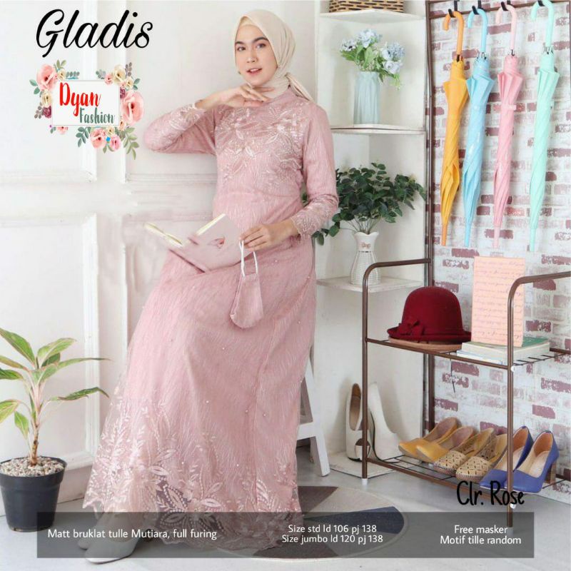 - Gladis BRUKAT Đầm MAXI Lót Lông Đầy Đủ Cho Bữa Tiệc Mới Nhất DRES