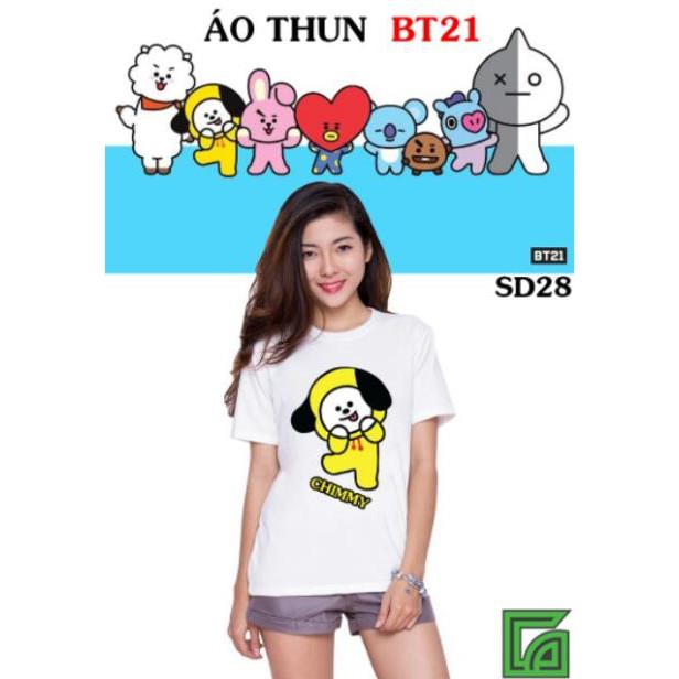 (HOT) Phông áo thun bt21 (in tại shop)