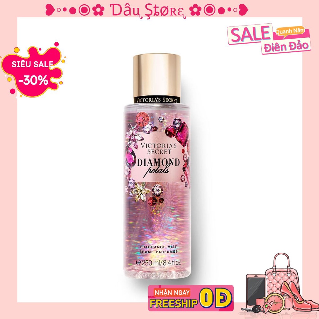 [Dâu Store] Xịt Thơm Body Victoria’s Secret Diamond Petals (30ml-50ml-100ml) [NeW] Chính hãng