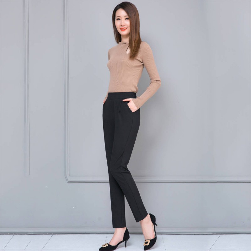 Quần dài phong cách công sở thời trang Hàn Quốc thanh lịch cho nữ