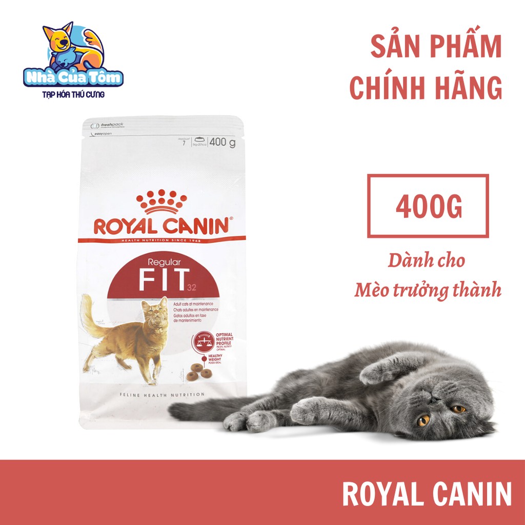 [400g] Hạt Royal Canin Fit 32 Cho Mèo Trưởng Thành Ít Vận Động