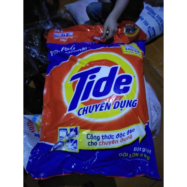 Bột giặt Tide chuyên dụng 9kg chuyên dùng cho máy giặt .