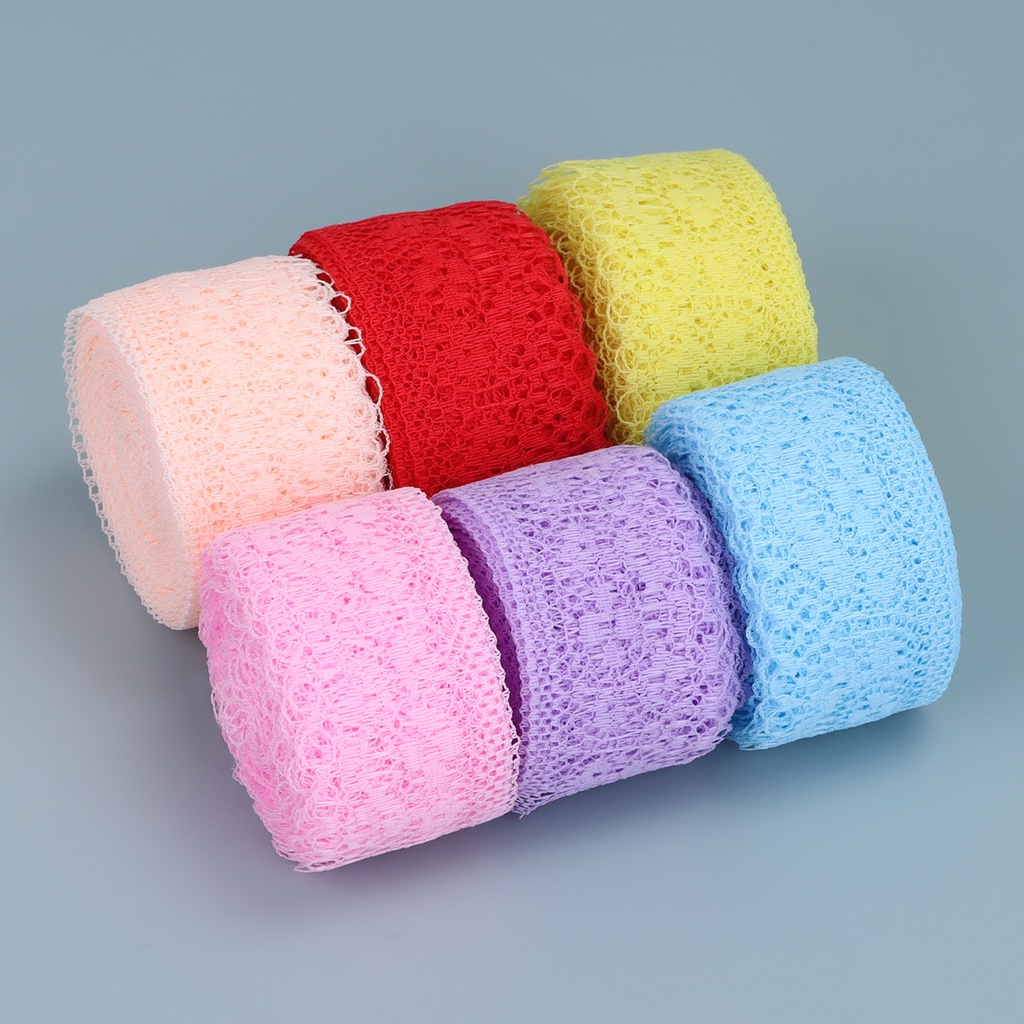 Cuộn Vải Ren Rộng 40mm Dài 10 Yard Dùng Làm Rèm Cửa / Trang Trí DIY