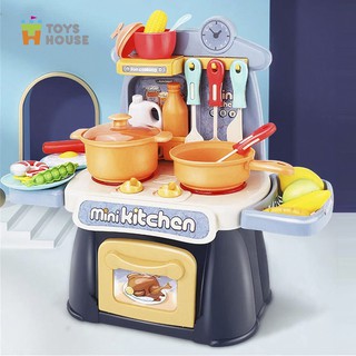 Bộ đồ chơi nhà bếp 26 món đụng cụ nấu ăn Toyshouse 889, đồ chơi hướng nghiệp cho bé, Hàng chính hãng