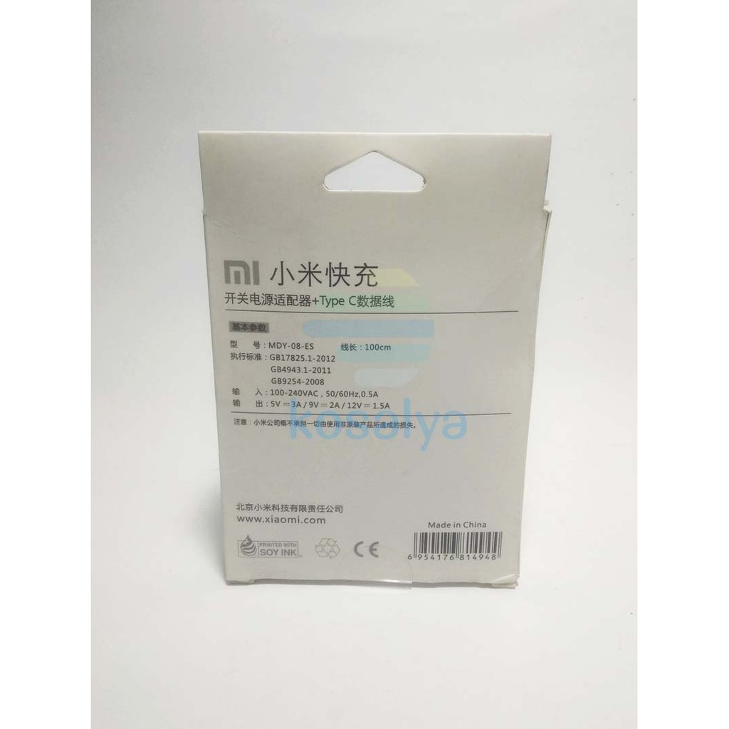 Dây Cáp Sạc Nhanh Mdy-08-es Type-c Cho Redmi & Mi