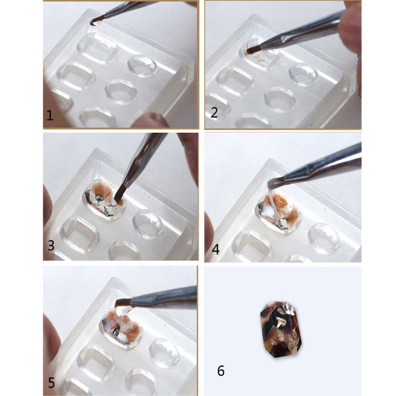 (Hàng Mới Về) Set 36 Khuôn Silicon Mini Tạo Hình Trang Trí Móng Nghệ Thuật