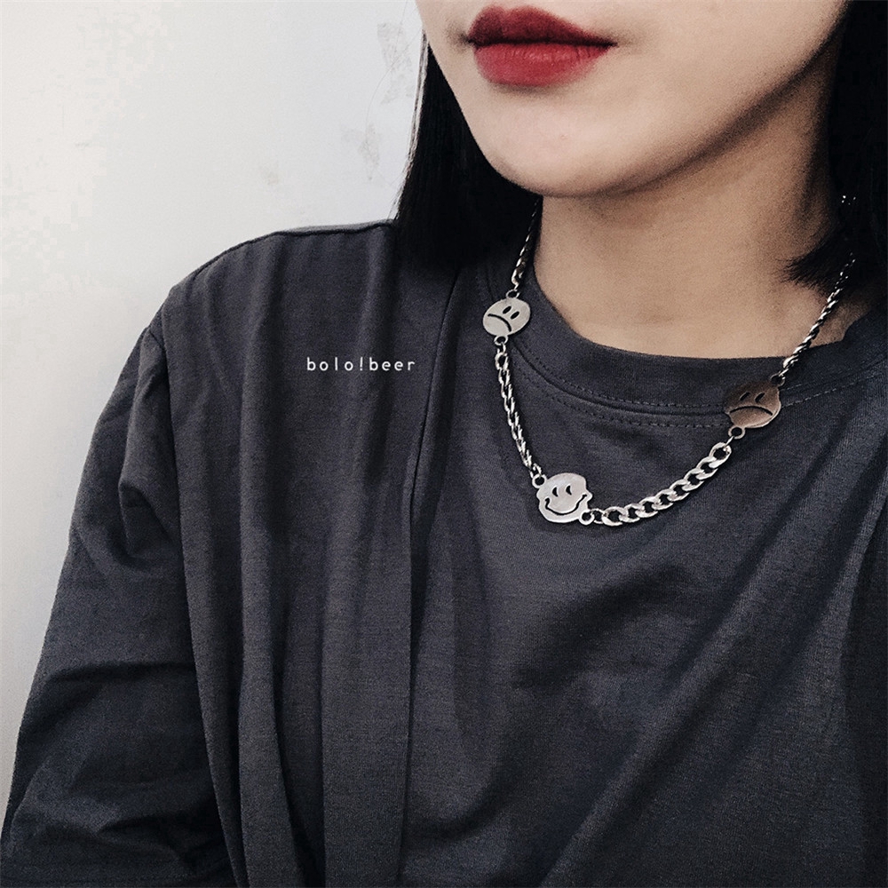 Vòng Tay Mặt Hình Mặt Cười Phong Cách Hip Hop Cho Cặp Đôi