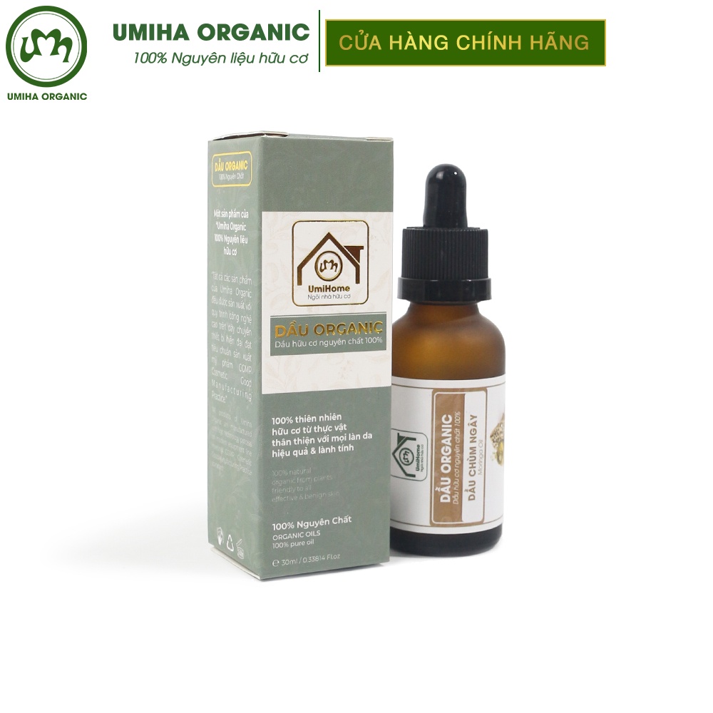 Dầu Chùm Ngây nguyên chất UMIHOME hữu cơ 30ml dưỡng da, làm chậm quá trình lão hóa, giảm mụn sẹo, dưỡng tóc, ngừa mụn