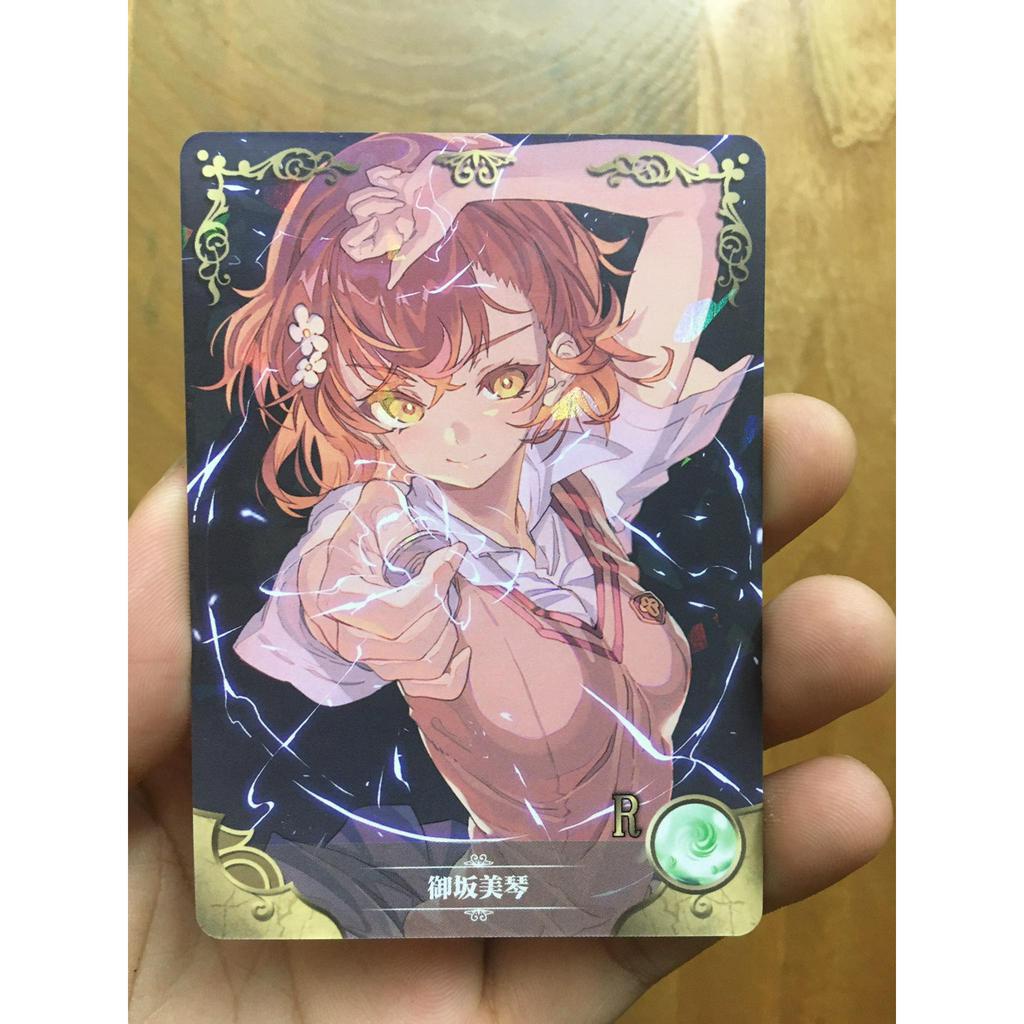 Thẻ bo góc nhân vật Misaka Mikoto – A Certain Magical Index NS-09 – R