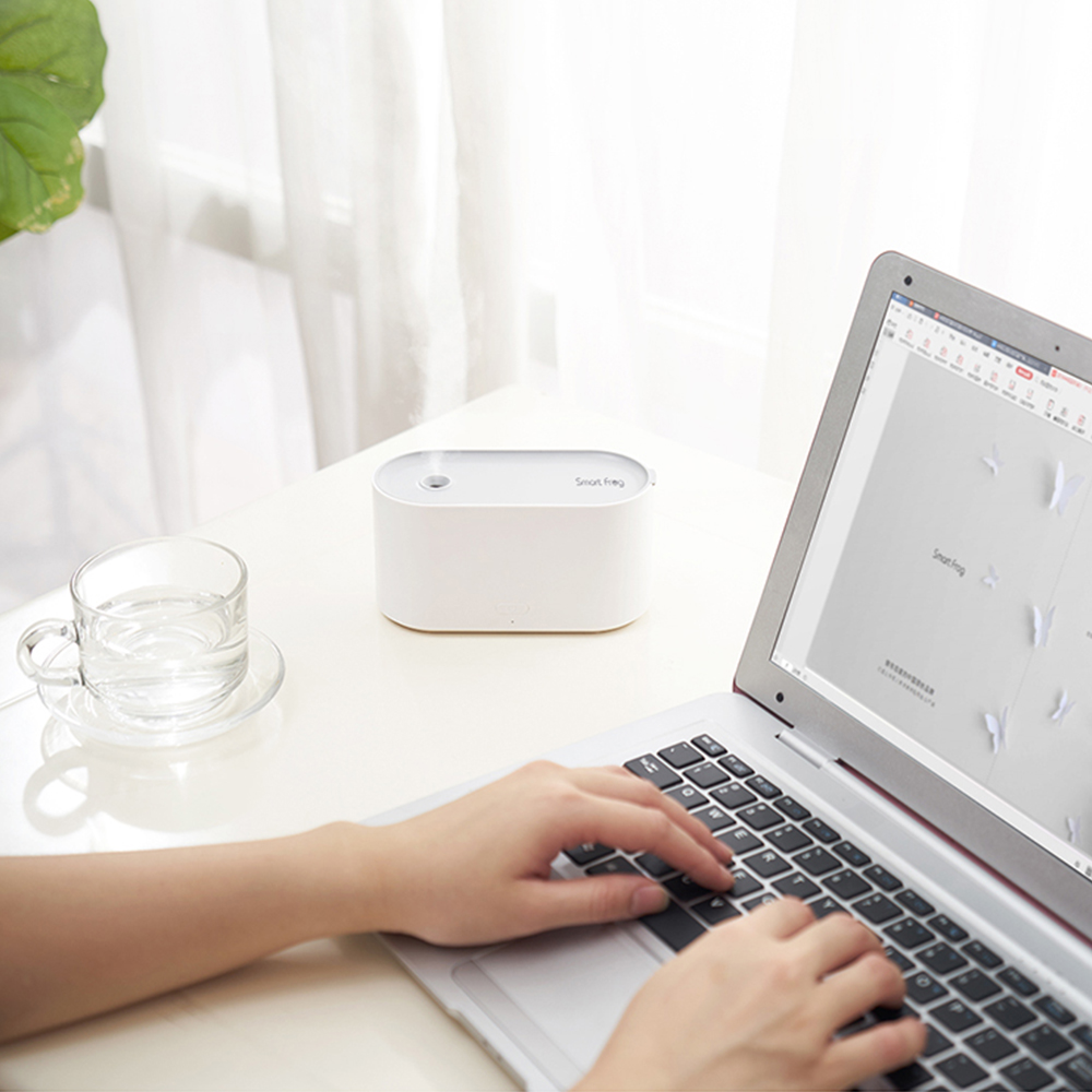 Uareliffe Độ ẩm không khí Nước Cube 200ml USB Có thể sạc lại Chế độ phun kép Tắt tiếng thiết bị độ ẩm Máy tạo sương mù Làm ẩm ô tô Máy làm ẩm văn phòng tại nhà