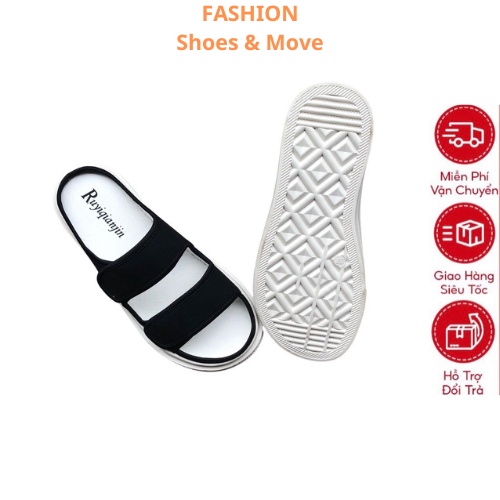 Dép Quai Ngang Nữ Thời Trang Cao Cấp Đế Bánh Mì Cao 3cm Chống Trơn Trượt Kiểu Dáng Thể Thao Chuẩn From Bản Đẹp