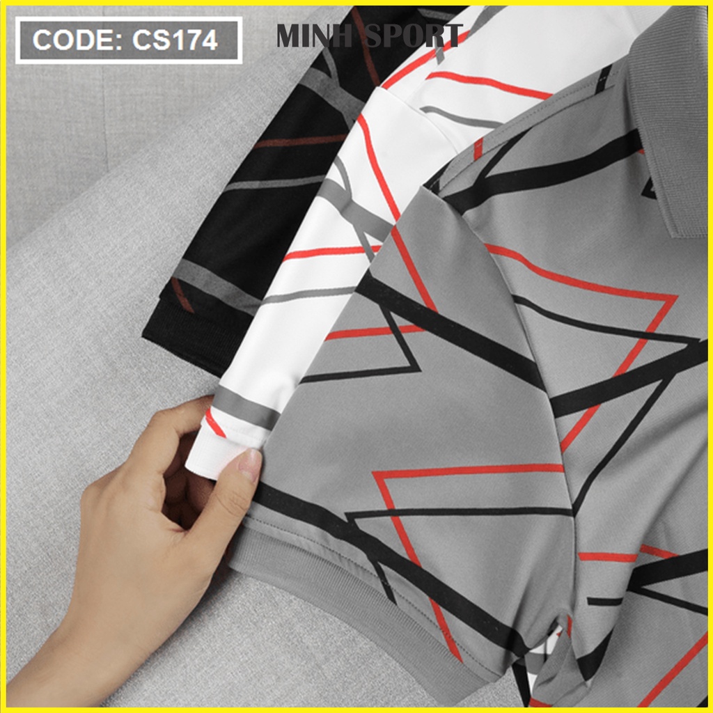 Áo Thun Polo Nam Cổ Bẻ In Họa Tiết Zic Zắc mã AO.45