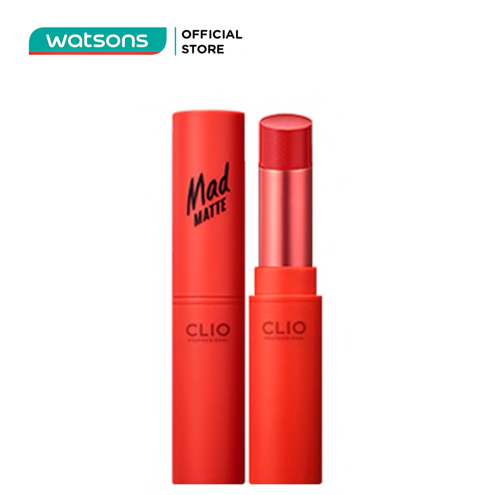 Son Thỏi Clio Mad Matte Lip 18ad 002 Sunlit Orange 4.5g