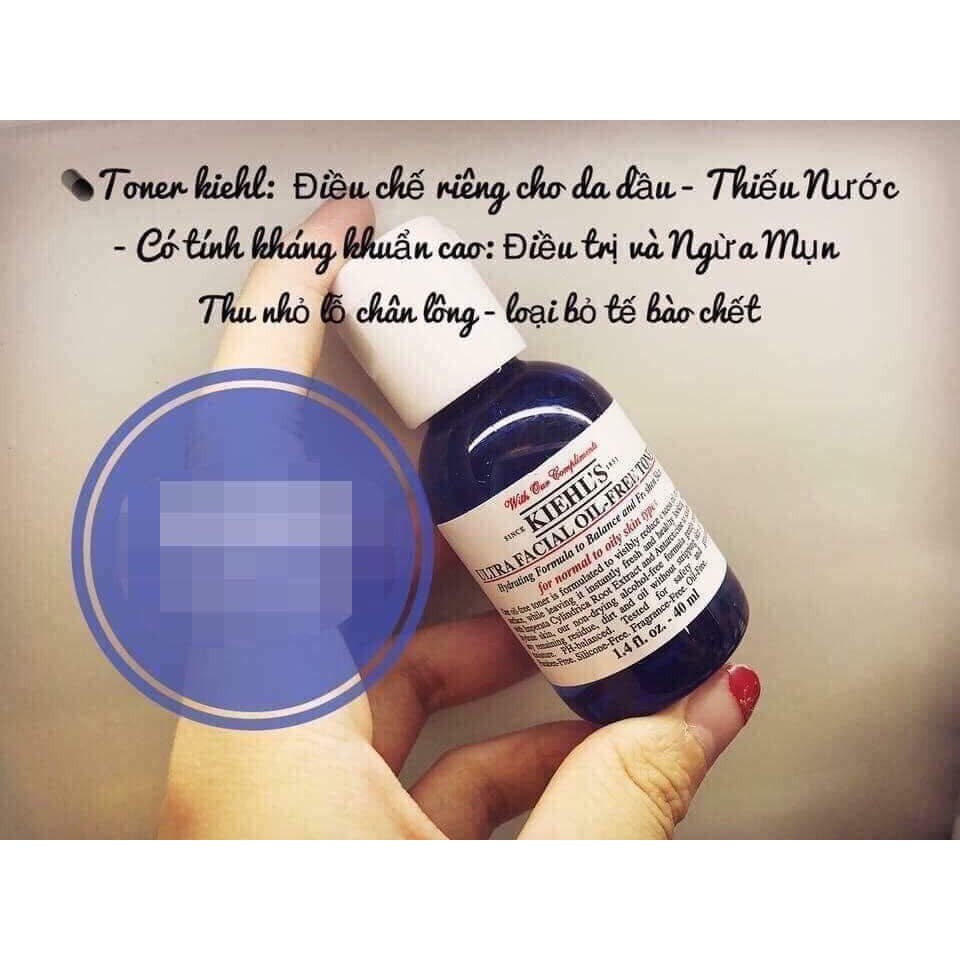 Toner kiểm soát dầu Ultra Facial OilFree Kiehl's  40ml