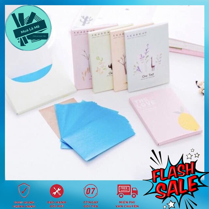 Giấy Thấm Dầu 50 tờ nội địa Trung, Giấy Thấm Dầu Vệ Sinh Da Mặt 🎁FREESHIP🎁