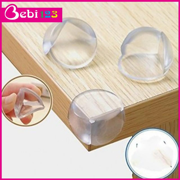 Set 4 miếng silicon bịt chụp góc cạnh bàn bảo vệ an toàn cho bé yêu