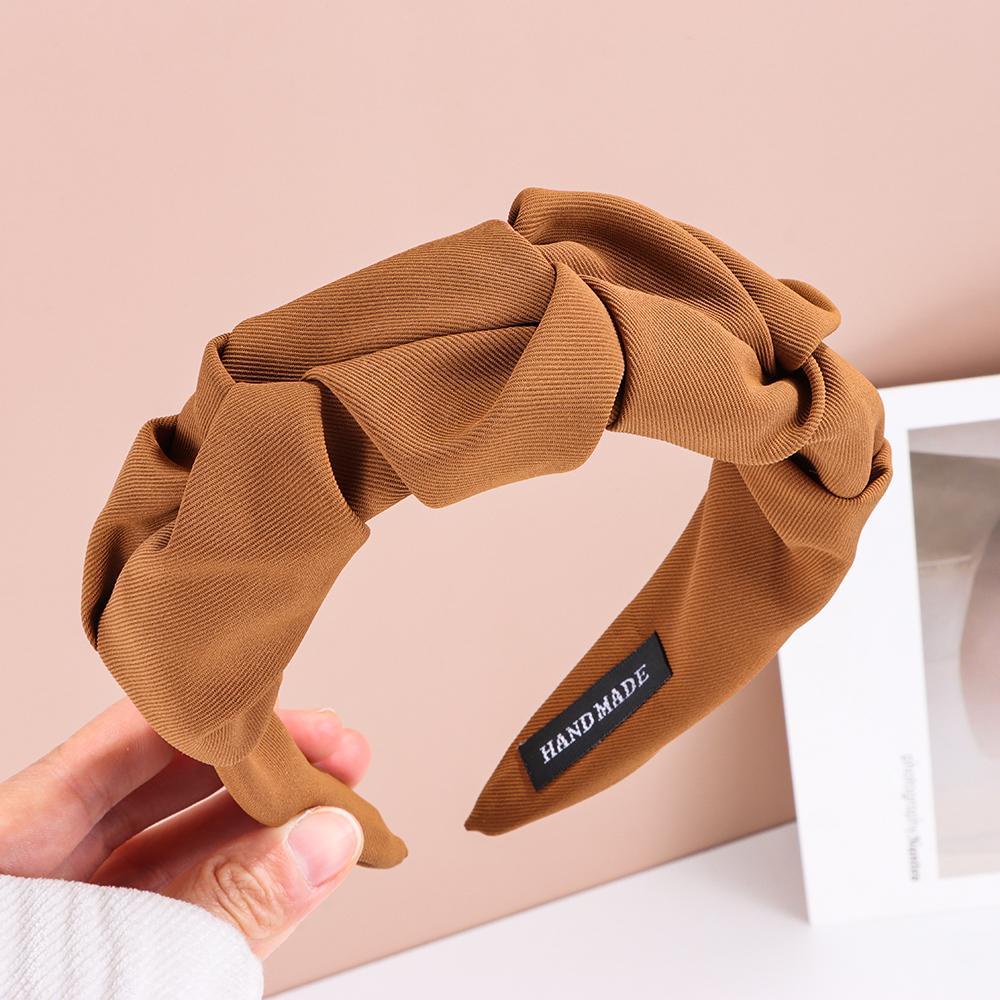 Băng Đô Rửa Mặt Màu Trơn Bản Rộng Thời Trang