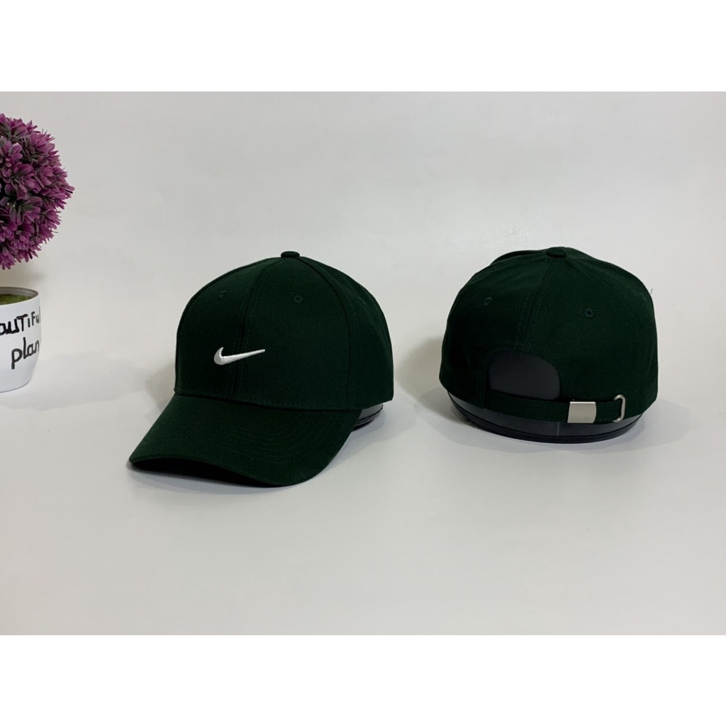 Nón kết mũ lưỡi Nike xanh logo thêu dành cho mọi lứa tuổi Free size