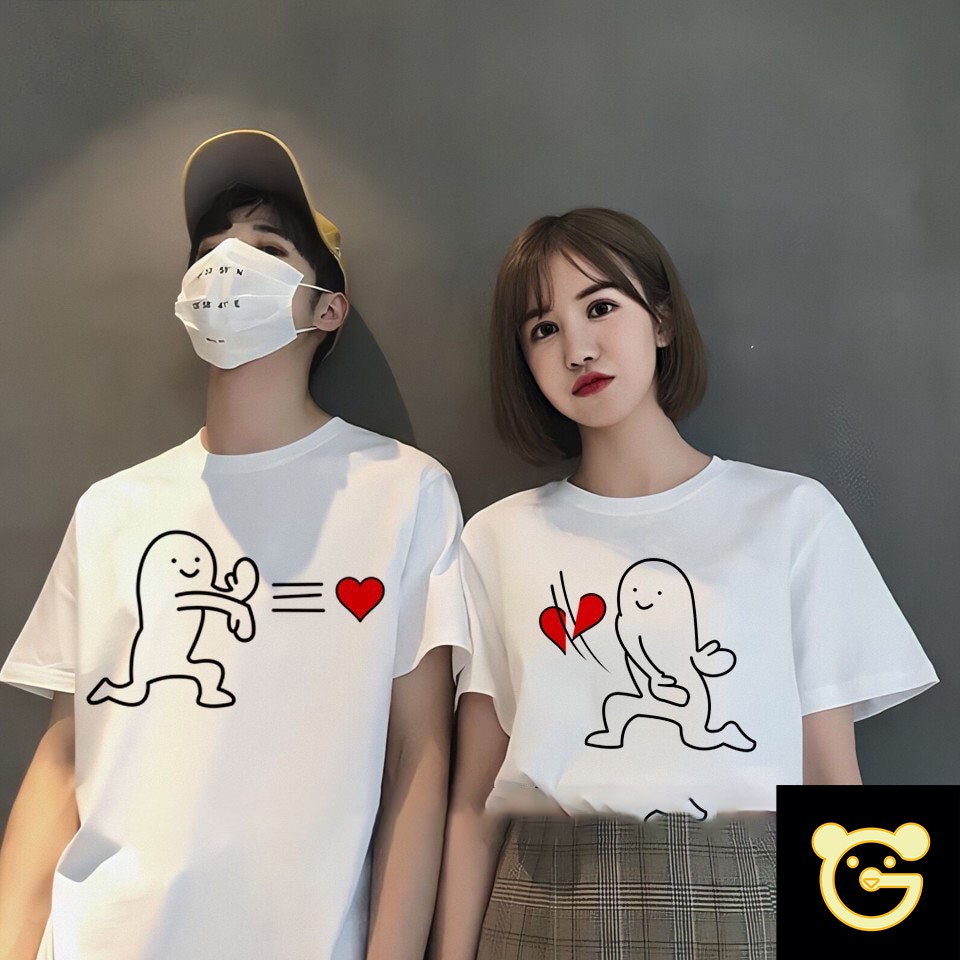 ( MẪU HOT ) Áo Cặp Nam Đồ Đôi Nam Nữ hình shop mẹ gấu thiết kế giá tại xưởng