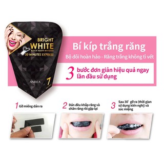 Combo Miếng Dán Trắng Răng 7 days + Kem Đánh Răng + Nước súc miệng ANRIEA