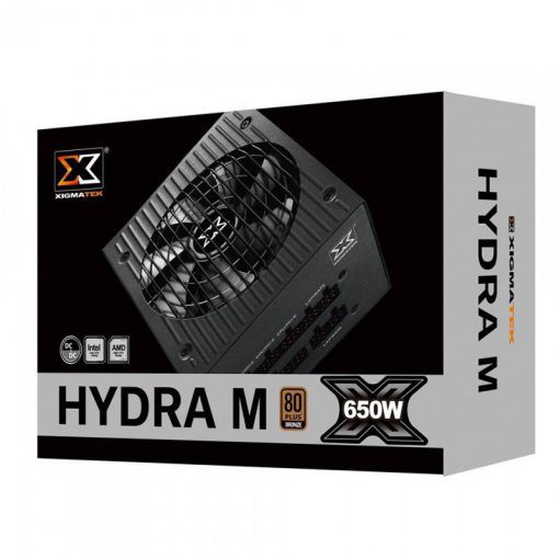 Nguồn máy tính Xigmatek HYDRA M 650  – 80PLUS BRONZE, 100% CÁP RỜI