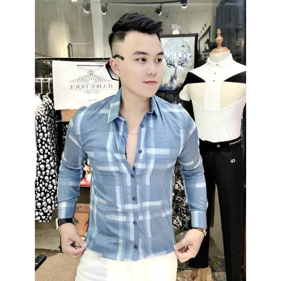 Áo sơ mi nam tay dài đơn giản vải kate lụa Siêu mát VNXK | BigBuy360 - bigbuy360.vn