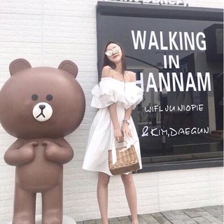 Đầm Trễ Vai Phong Cách Hàn Quốc