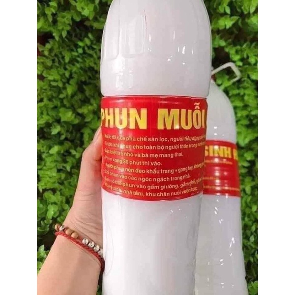 [FREESHIP❤️] Thuốc phun muỗi y tế sinh học pha sẵn đậm đặc chai 1,5lít