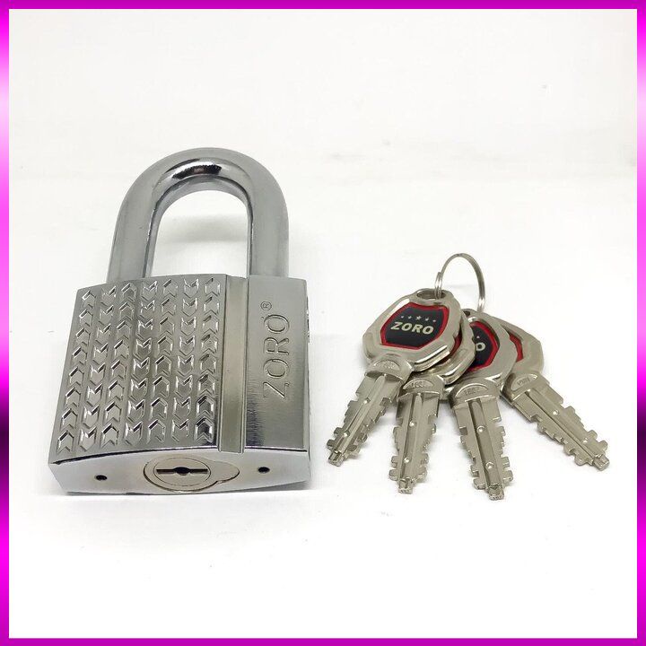 Khóa cao cấp ZORO 6 phân,xọc ⚡FREE SHIP⚡KHÓA BẤM KHÔNG CẦN CHÌA.Công nghệ Mỹ: chống cưa-chống cắt-chống đục