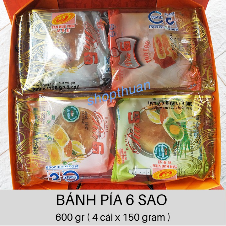 Bánh pía 6 sao Tân Huê Viên – 600 gr