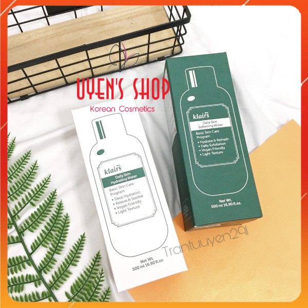 Nước hoa hồng Klairs Daily Skin Hydrating/ Softening Water 500ml | BigBuy360 - bigbuy360.vn