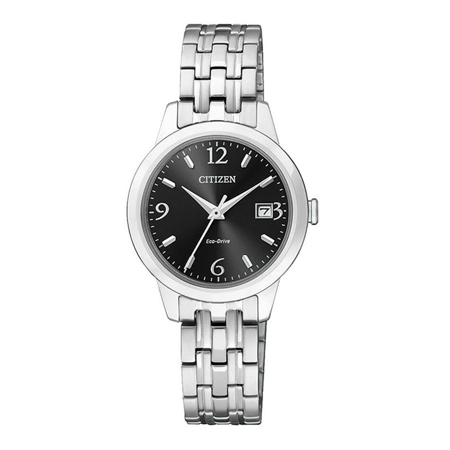 Đồng Hồ Nữ Citizen Dây Thép Không Gỉ EW2230-56E - Mặt Đen (Sapphire)