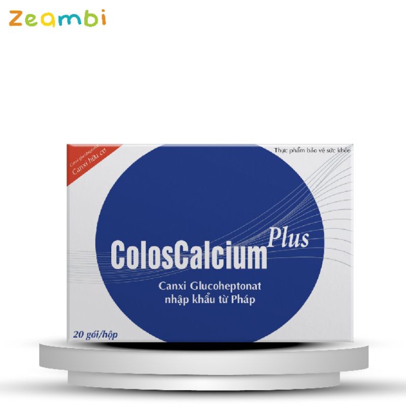 Canxi hữu cơ cho bé Zeambi Coloscalcium Plus Hộp 20 gói, Có Vitamin thumbnail