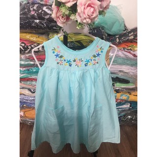 đầm bé gái kate lụa thêu