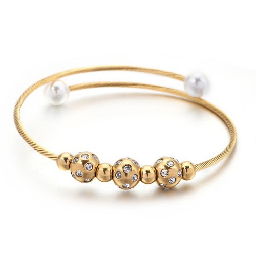 Vòng Tay Trái Châu Titan Ko Đen TT 3384