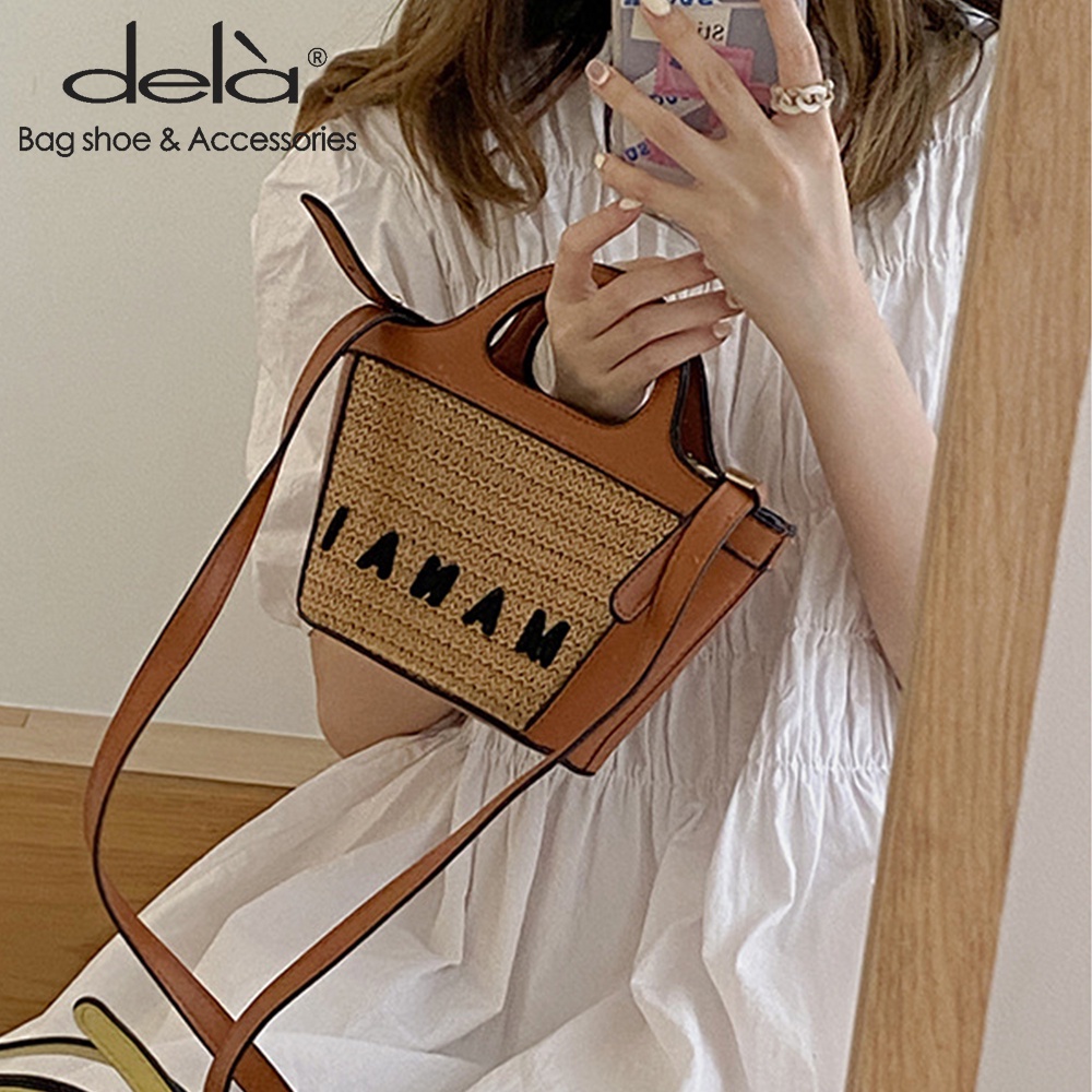 Dela Túi Rơm Đan Thời Trang Mùa Hè