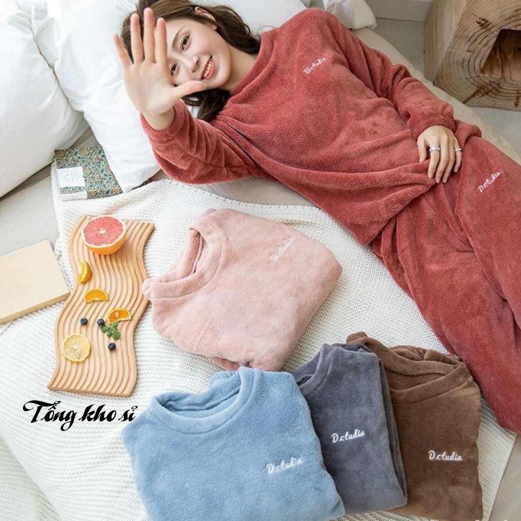 Đồ bộ nữ mặc nhà siêu ấm phong cách Hàn Quốc(hàng loại 1) | BigBuy360 - bigbuy360.vn