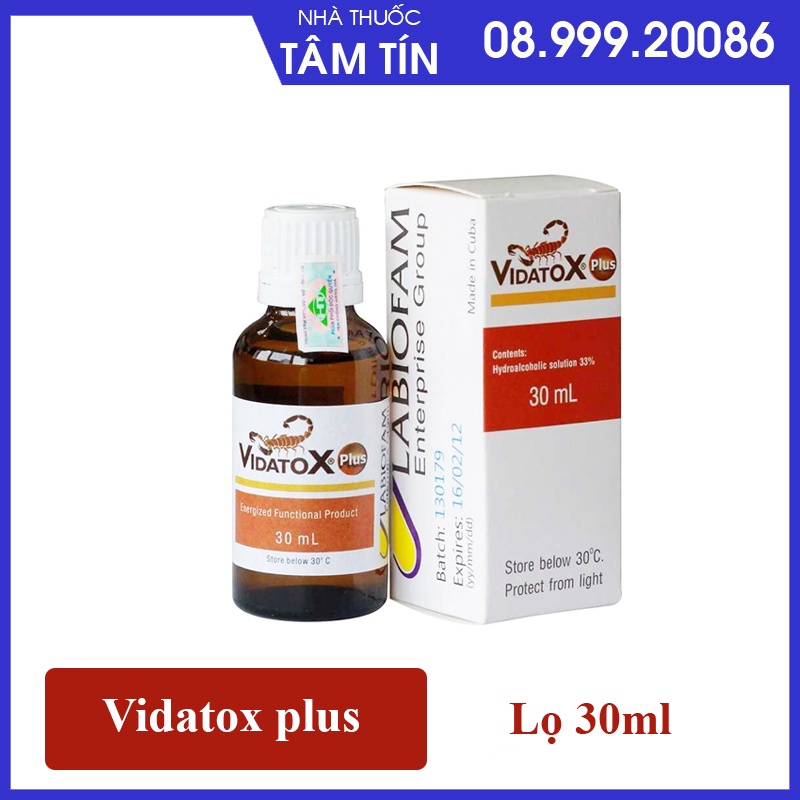 Vidatox Plus - Nọc bọ cạp xanh Cuba tiê,u d.i.ệt t.ế b.ào u.ng th.ư chính hãng HTpharma