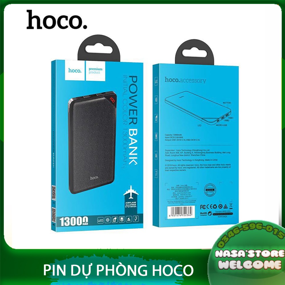 SẠC DỰ PHÒNG HOCO Chính hãng BD 12Plus 13000mAh- Bảo hành 1 năm