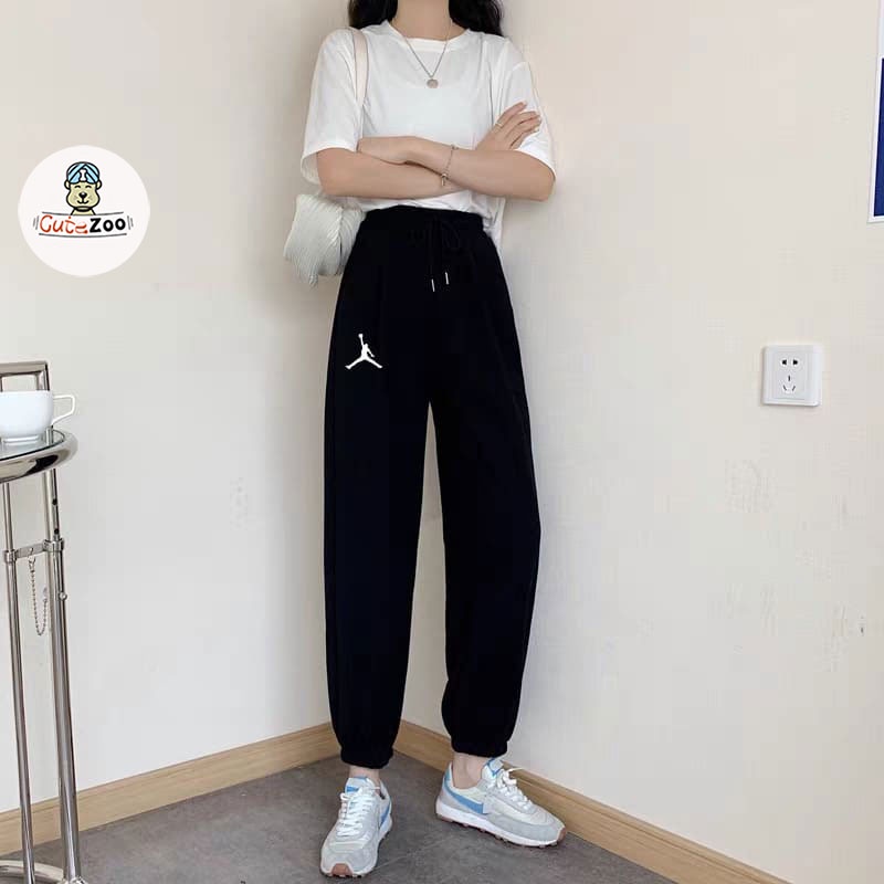 Quần jogger BÓNG RỔ form rộng Unisex Quần jogger chun ống buộc dây hot trend - CUTE_ZOO