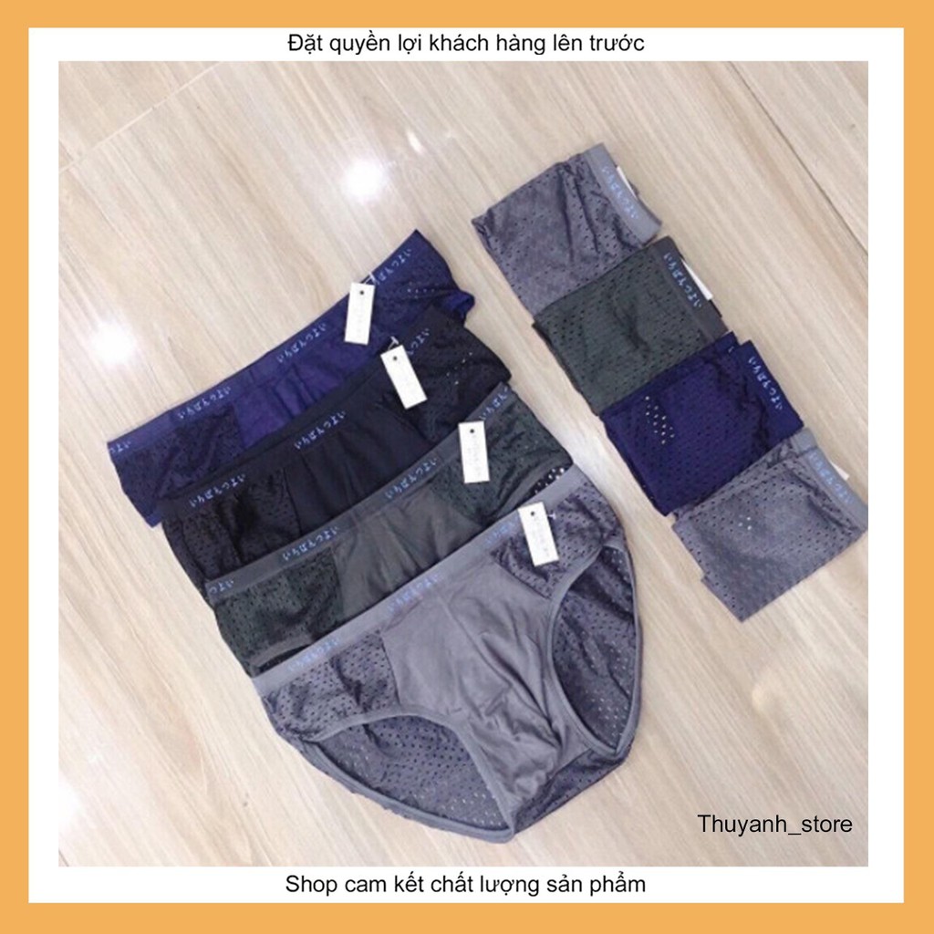 Quần lót nam MUJI tam giác💓thông hơi cao cấp Nhật Bản mặc rất thoáng, mát shop cam kết chất lượng từng SP (ảnh thật)