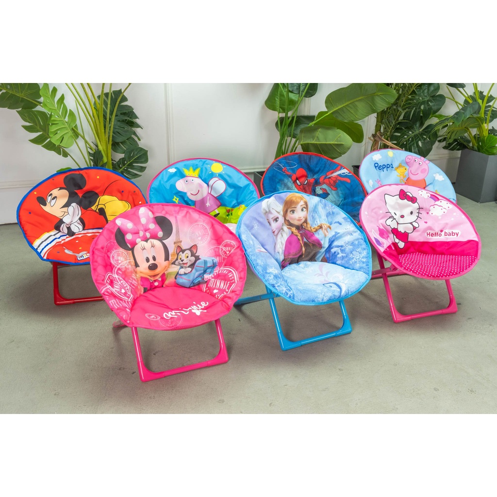 Ghế xếp trẻ em & người lớn chair khung sắt vải dù