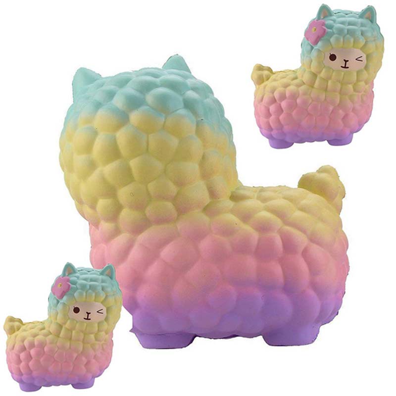 Đồ Chơi Squishy Hình Con Cừu Màu Galaxy