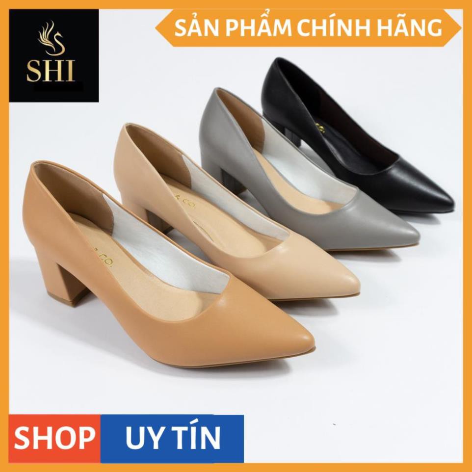 Giày cao gót Erosska thời trang mũi nhọn kiểu dáng cơ bản cao 5cm màu kem _ EP011 | BigBuy360 - bigbuy360.vn