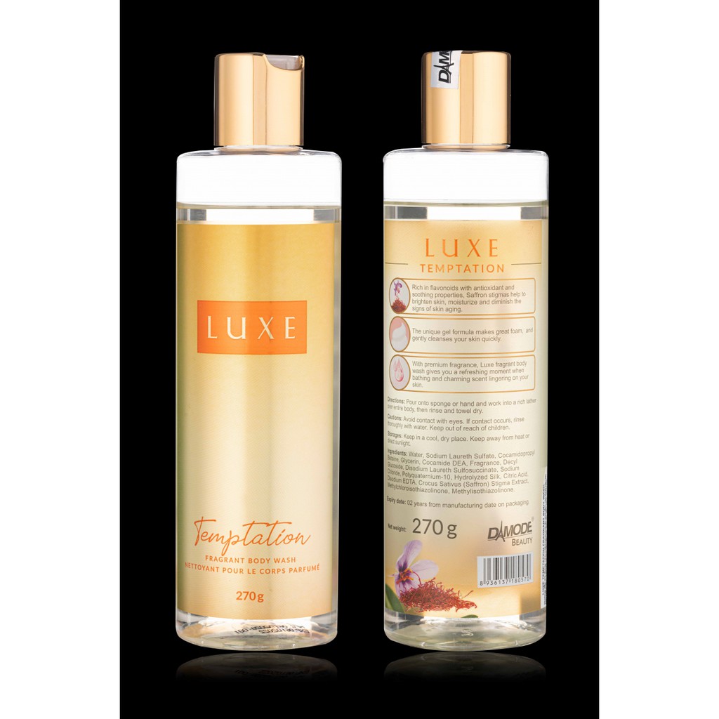 Sữa tắm nước hoa Luxe - Hương TEMP TATION - DAMODE