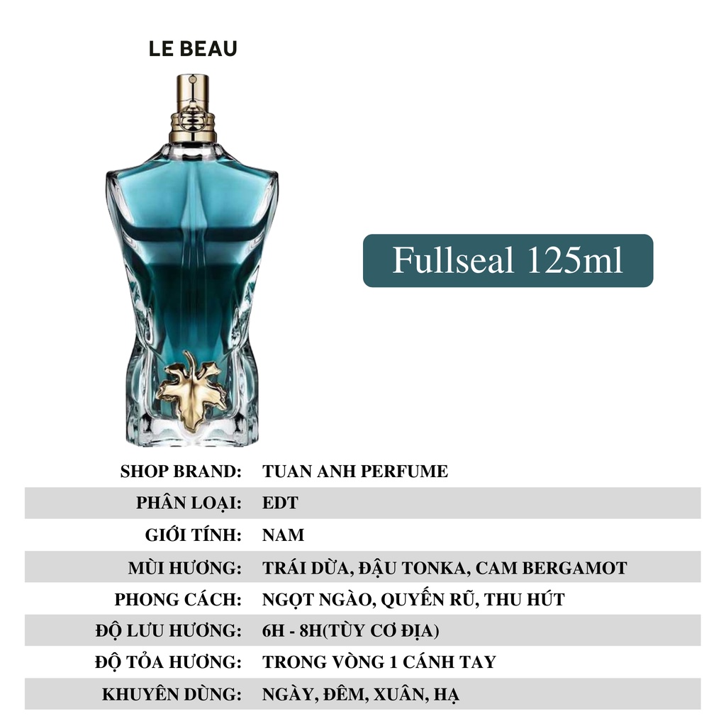 Nước hoa nam thơm lâu chính hãng Ultra Male - Le Male - Le Beau cao cấp TUAN ANH PERFUME